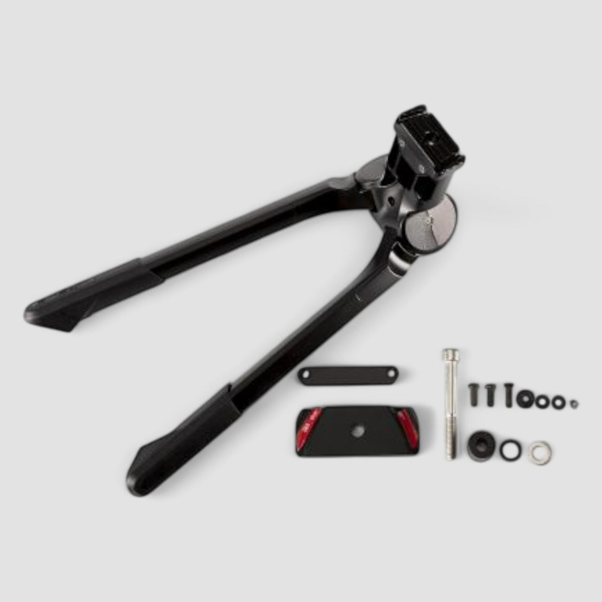 Béquille centrale Multicharger Vario noir avec platine à partir de 2021 - Riese & Müller