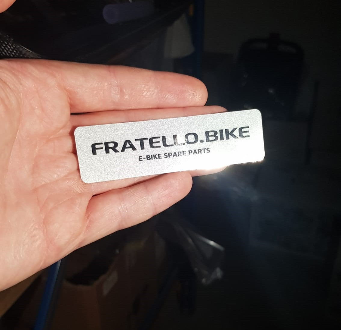 Sticker réfléchissant Fratello.bike - 2,5x9cm