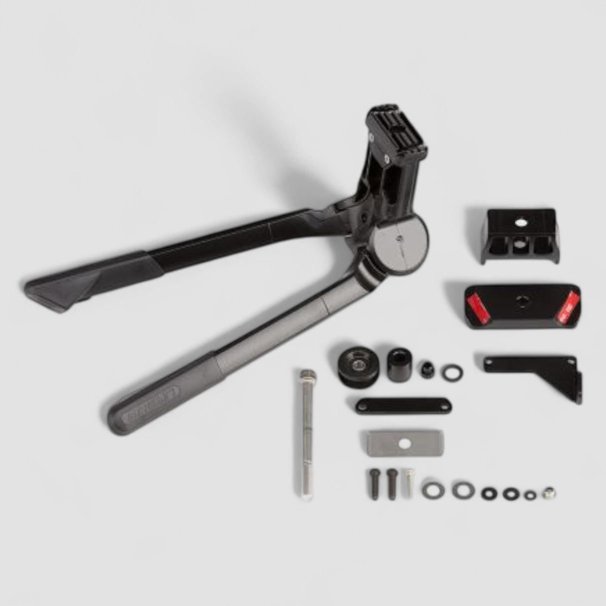 Béquille centrale Multicharger Touring noir avec platine (Transmission à chaîne) à partir de 2021 - Riese & Müller