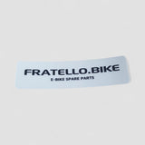 Sticker réfléchissant Fratello.bike - 2,5x9cm