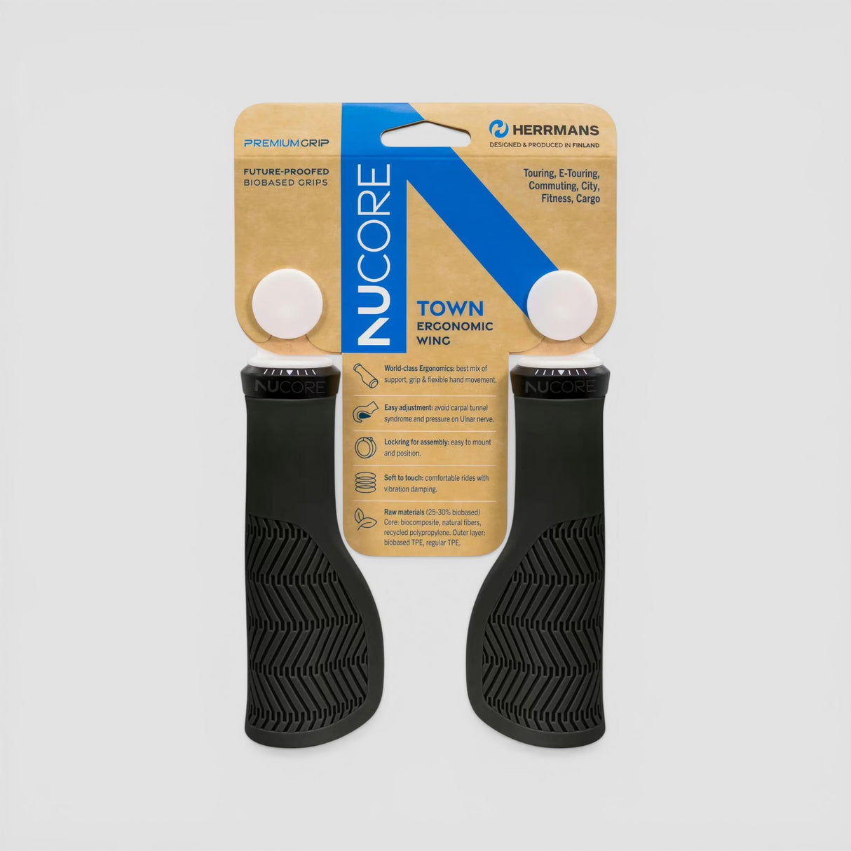 Griffe HERRMANS "Nucore Town" schwarz 130mm - Herrmans